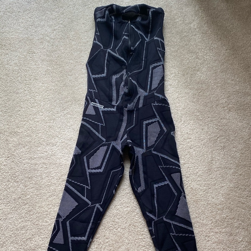Black and white jumpsuit/unitard/catsuit